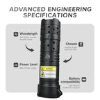2026 Brand New 120W 900-1100nm High-Power IR Laser Pointer