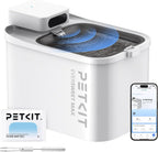 PETKIT Dishwasher Safe Cat Water Fountain, Cordless Automatic Cats Drinking Fountain with Motion Sensor, 101 oz/3L Pet Fountain for Cats Dogs Inside, Smart App Control & Stainless Steel Tray