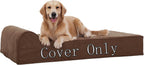 Rainmr Orthopedic Dog Beds for Large Dogs, 7" Memory Foam Dog Beds with Waterproof Liner, Durable Microsuede Cover, Removable and Washable, Nonskid Bottom, 48"x30"x7" L Grey