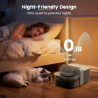 Invengo Filterless Cat Water Fountain with Wastewater Separation, 3.5L Stainless Steel Cat Fountain No Filter Needed, Wireless Pet Water Fountain for Cats & Small Dogs, 180-Day Battery, Smart Alert