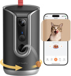 TKENPRO 2K Pet Camera Treat Dispenser, 360°View Dog Camera with Phone App, 5G&2.4G WiFi 2-Way Talk Pet Cam Indoor for Cats Remote Treat Tossing, Motion Alerts, Auto Tracking