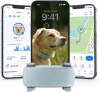 Tractive Smart Dog GPS Tracker | Live Pet Tracker with Virtual Fence | Vital Signs Monitoring of Heart & Respiratory Rate | Bark Monitoring | Dog Collar Attachment (Brown)