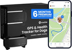 Tractive Smart Dog GPS Tracker | Live Pet Tracker with Virtual Fence | Vital Signs Monitoring of Heart & Respiratory Rate | Bark Monitoring | Dog Collar Attachment (Brown)