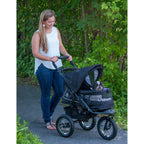 Pet Gear No-Zip NV Pet Stroller for Cats/Dogs, Zipperless Entry, Easy One-Hand Fold, Gel-Filled Tires, Plush Pad + Weather Cover Included, Caribbean Blue