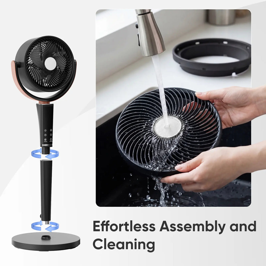 WhisperCool Smart Oscillating Pedestal Fan