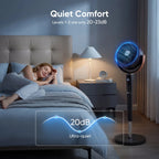 WhisperCool Smart Oscillating Pedestal Fan