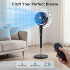 WhisperCool Smart Oscillating Pedestal Fan