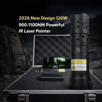 2026 Brand New 120W 900-1100nm High-Power IR Laser Pointer